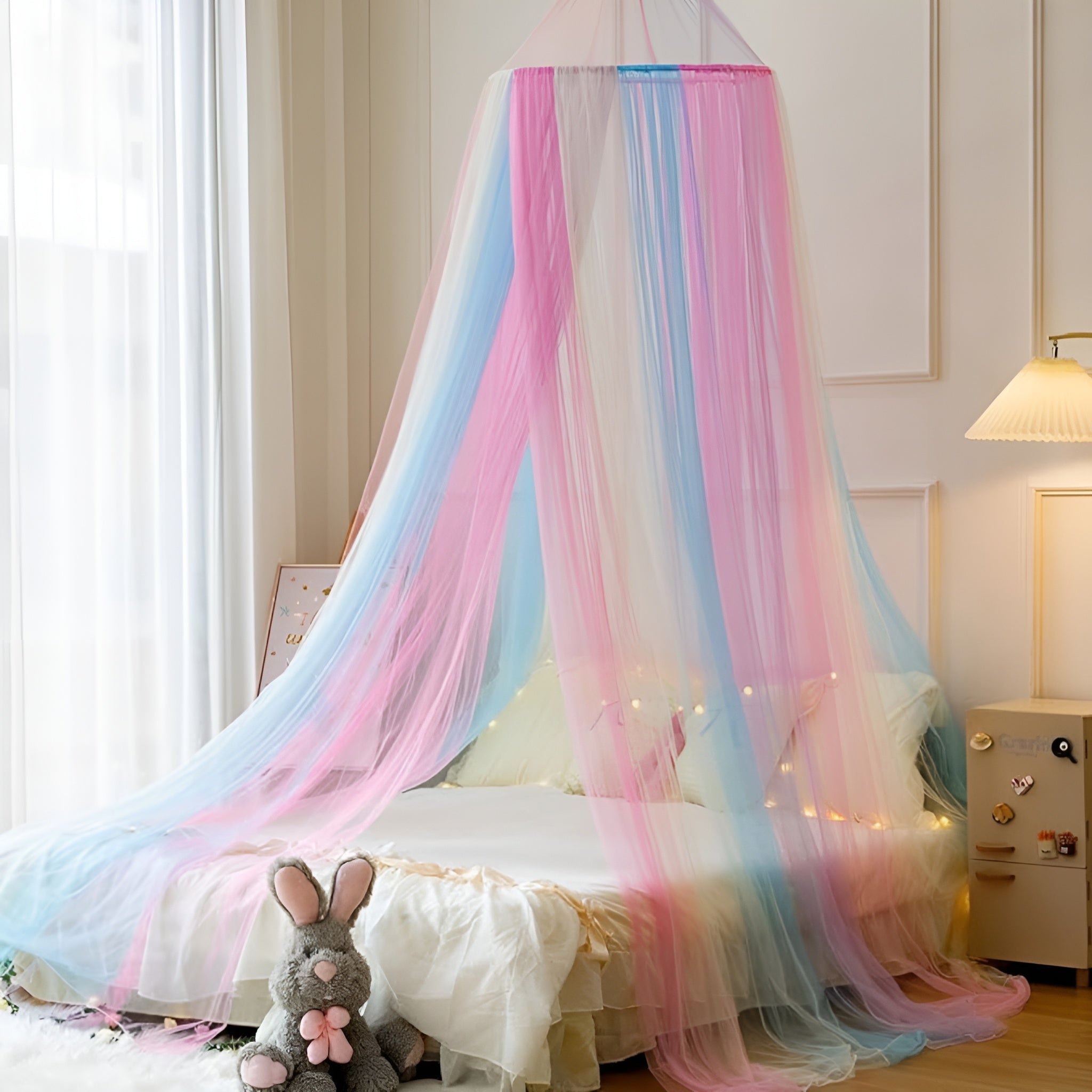 Polyester Kids Washable New Dome Double bed Baby Mosquito Net Colorful Life Children Cover Bed