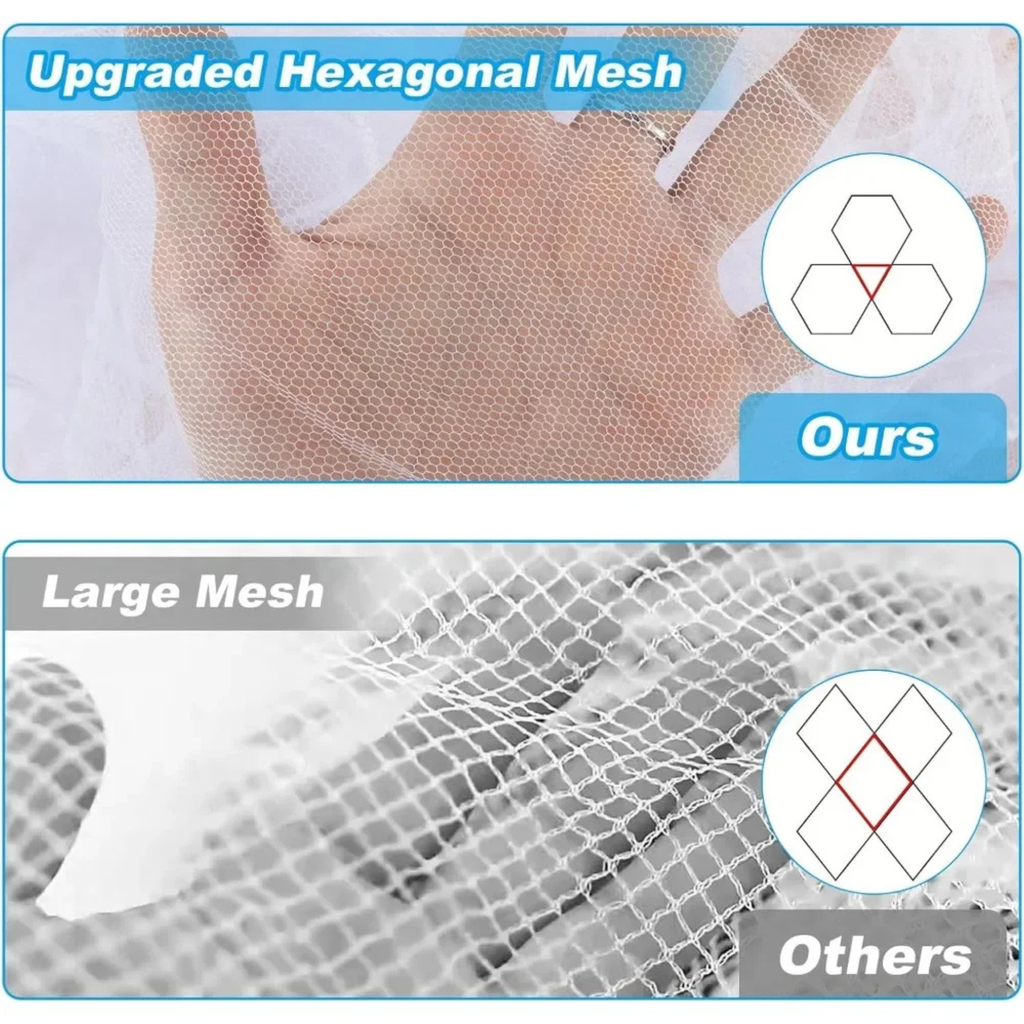 Meditation Mosquito Net RSSB Dome Fly Insect Repellent Protection Single Gate