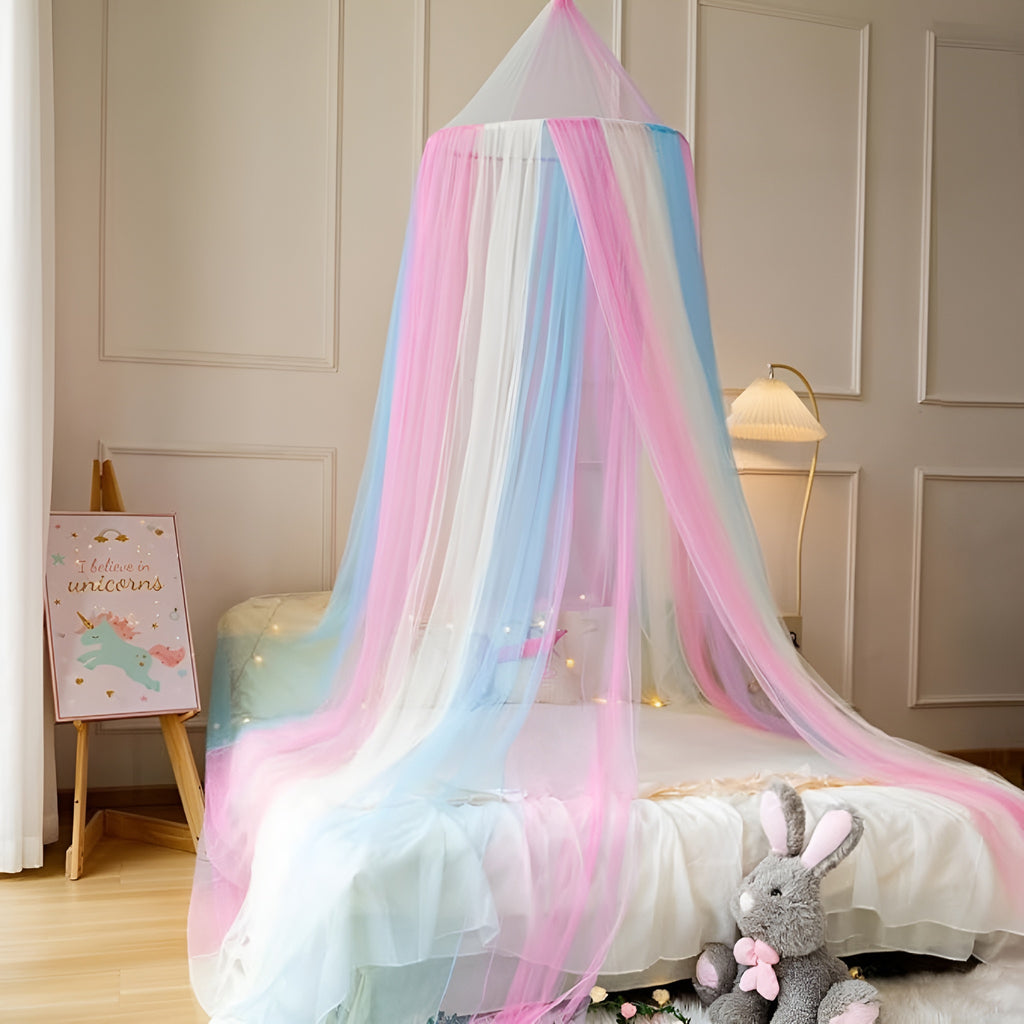 Polyester Kids Washable New Dome Double bed Baby Mosquito Net Colorful Life Children Cover Bed