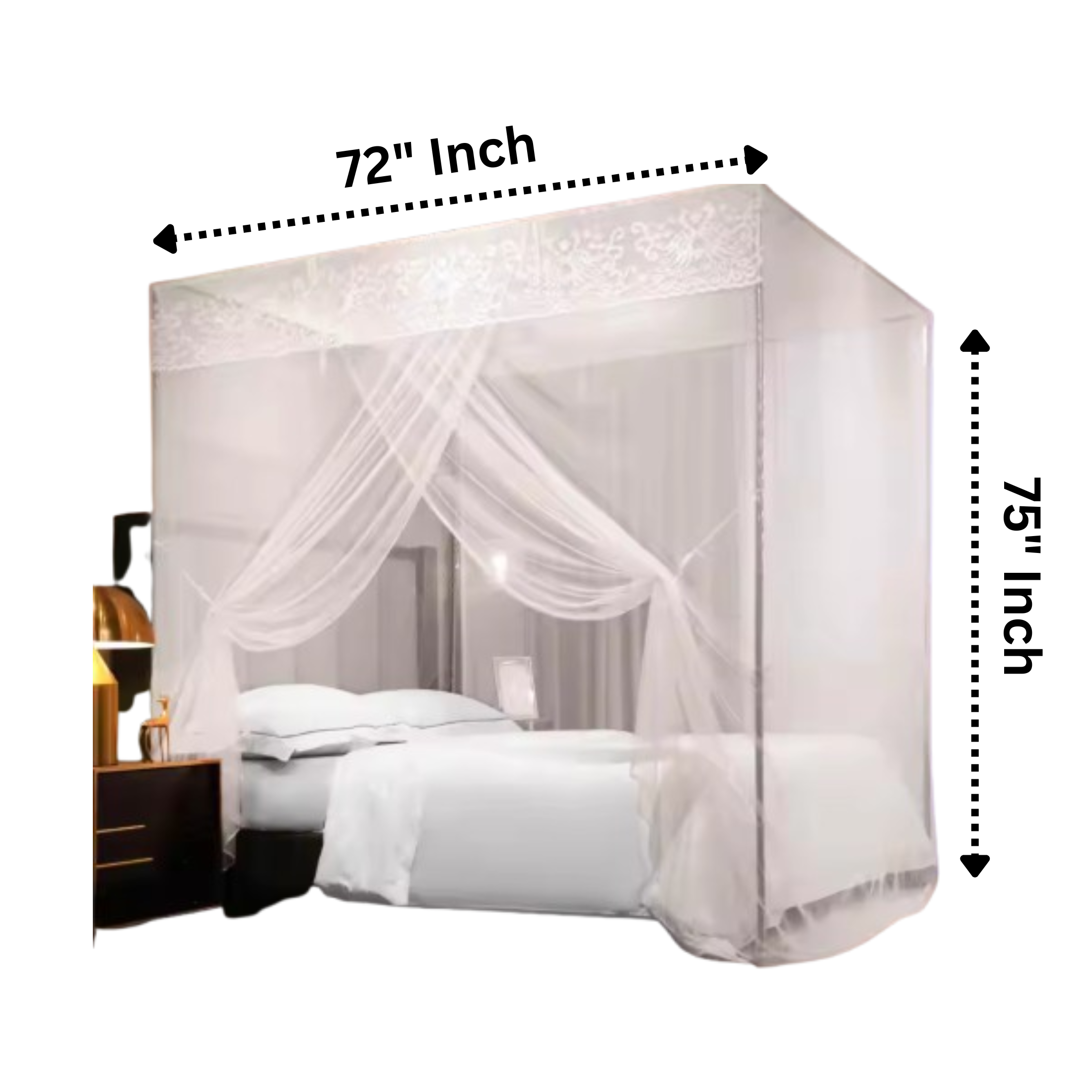 Enhance Your Sleep with Newnet Cotton Washable Canopy Bed Curtains