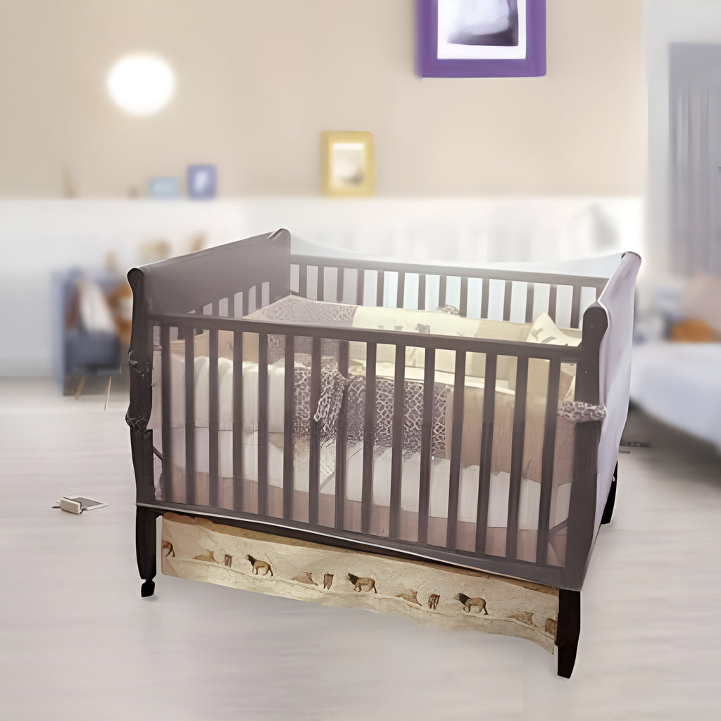 Crib Mosquito Net Washable Cotton protecting your little Child