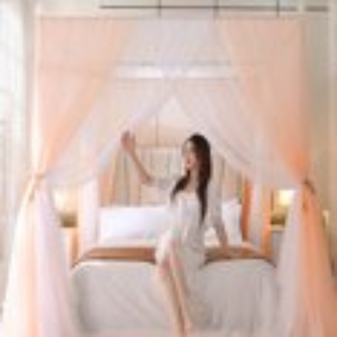 Palace Mosquito Net Indoor Outdoor 4 Gate Tents Decoration Soft fabric Cotton Washable