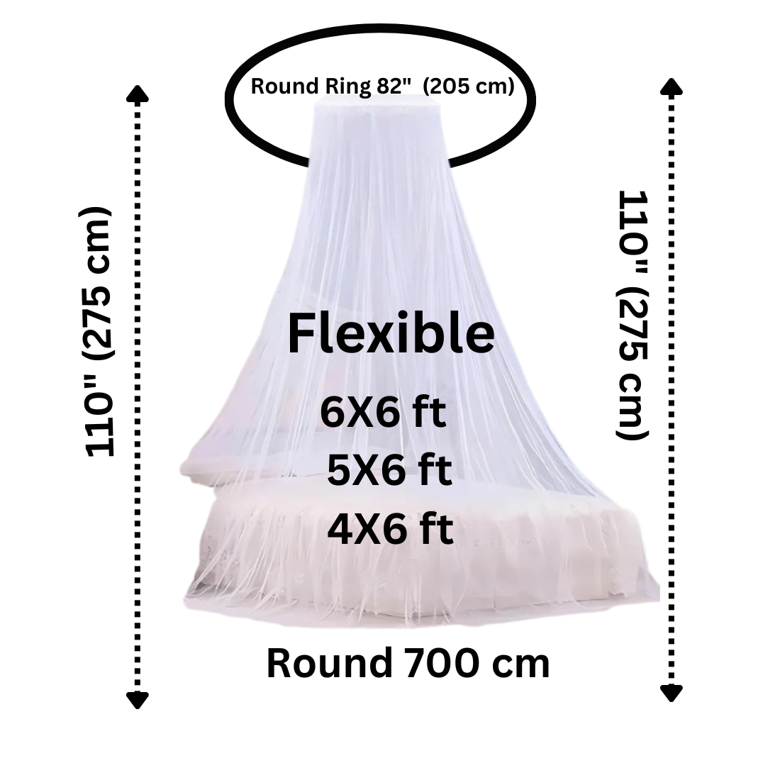 Meditation Mosquito Net RSSB Dome Fly Insect Repellent Protection Single Gate