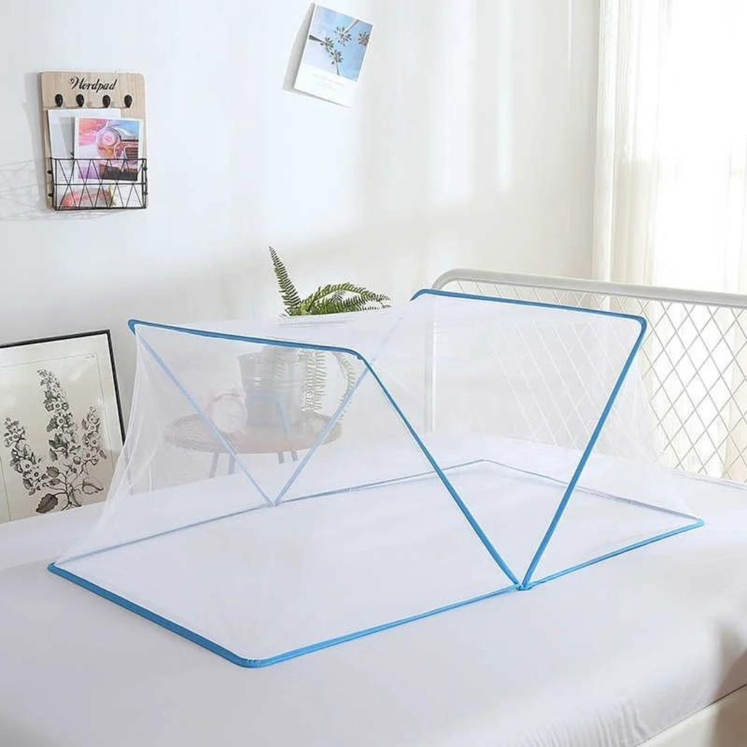 Easy Mosquito Net for Single Bed Sky Blue for Kids