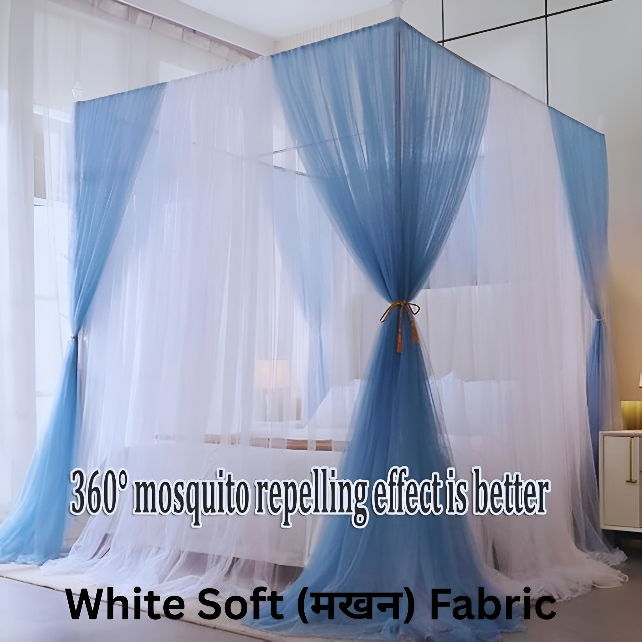 Palace Mosquito Net Indoor Outdoor 4 Gate Tents Decoration Soft fabric Cotton Washable