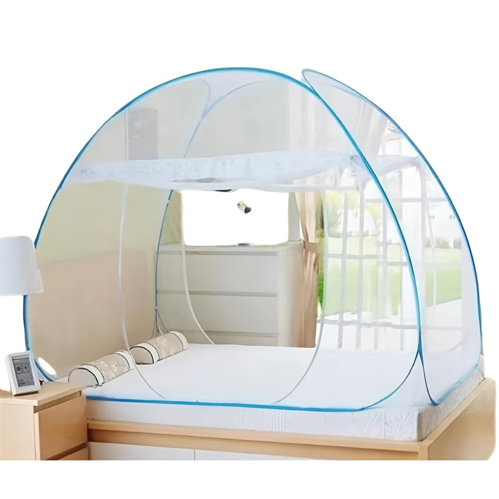 Mosquito Net Foldable Tent Style Polyester Machhardani 6X6 Double bed
