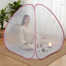 Meditation Mosquito Net Foldable Machhardani Yoga..Size.36"X36"