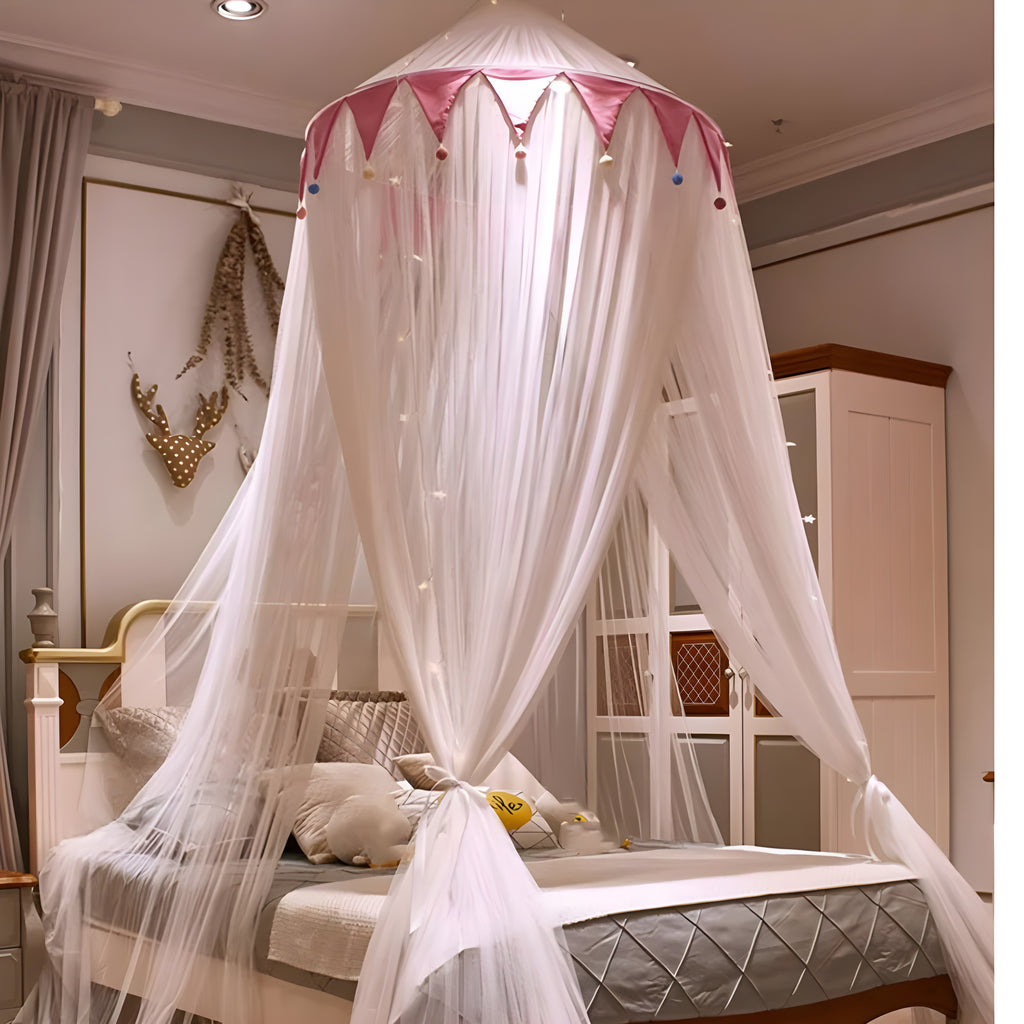 Polyester Adults Washable Princess Mosquito Net for Bed Suits for Single to King Size