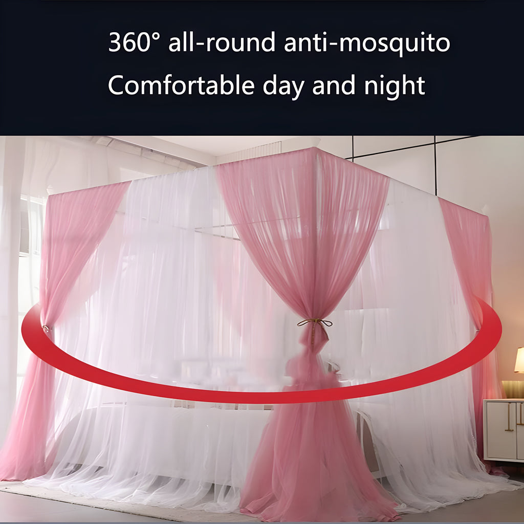 Palace Mosquito Net Indoor Outdoor 4 Gate Tents Decoration Soft fabric Cotton Washable