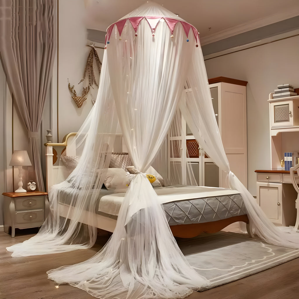 Polyester Adults Washable Princess Mosquito Net for Bed Suits for Single to King Size