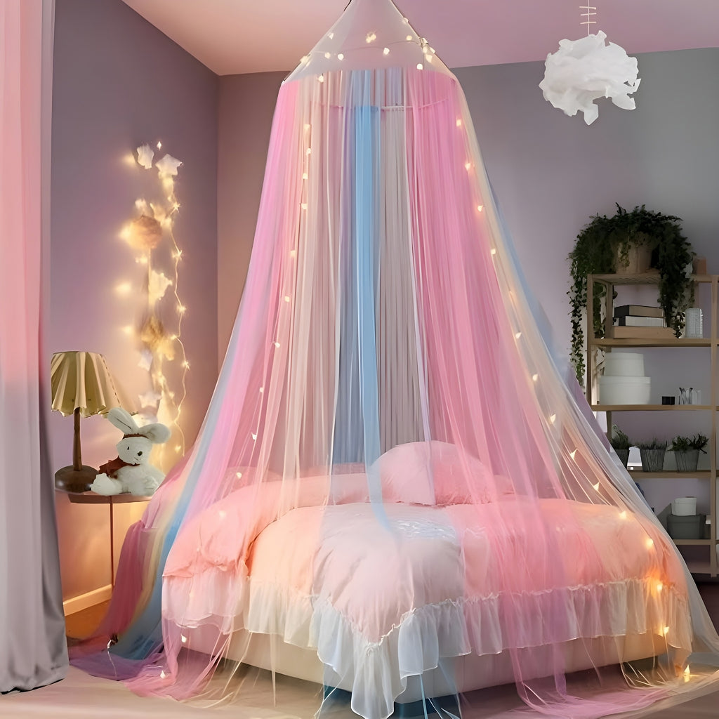 Polyester Kids Washable New Dome Double bed Baby Mosquito Net Colorful Life Children Cover Bed