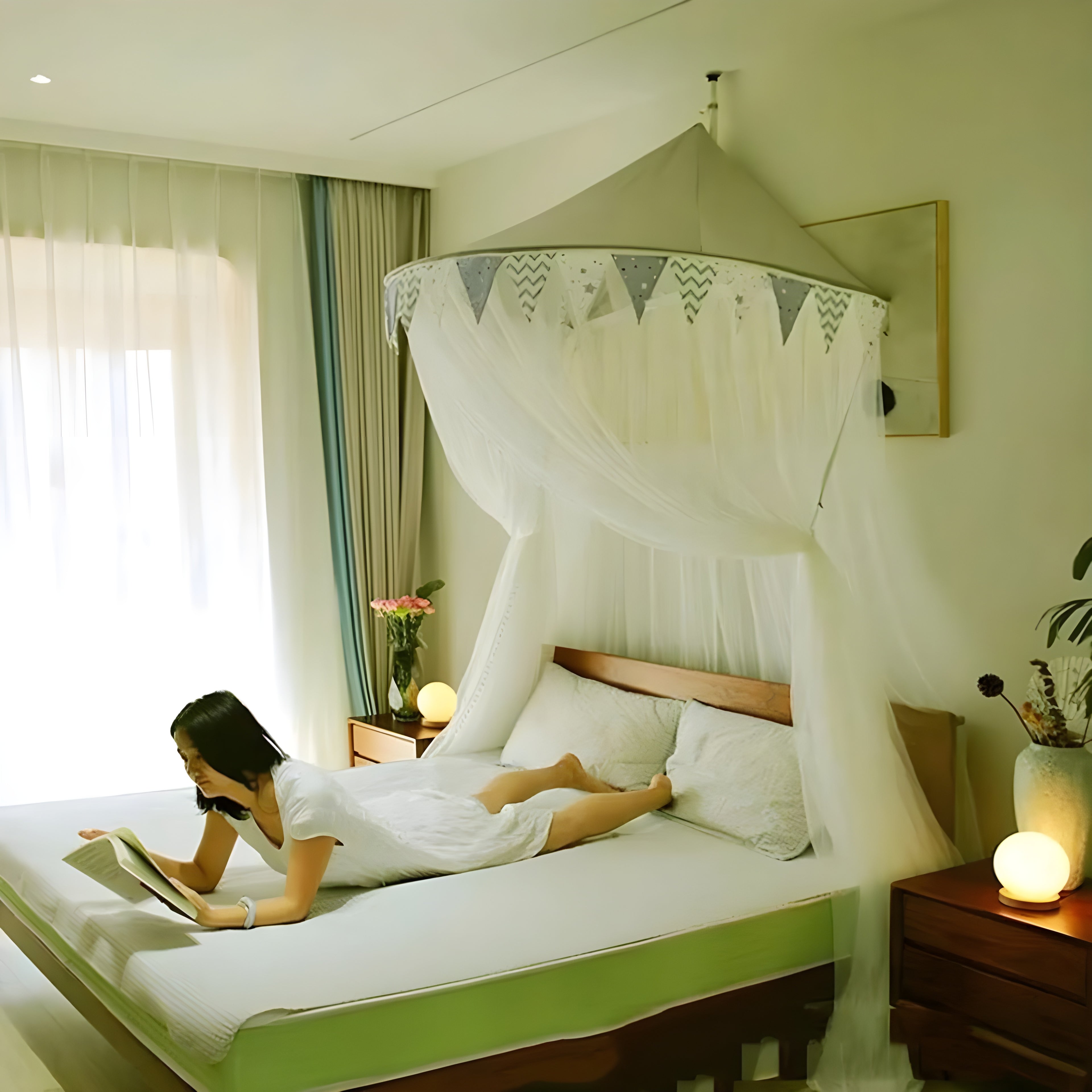 Hanging Mosquito Net Princess Flower New model net