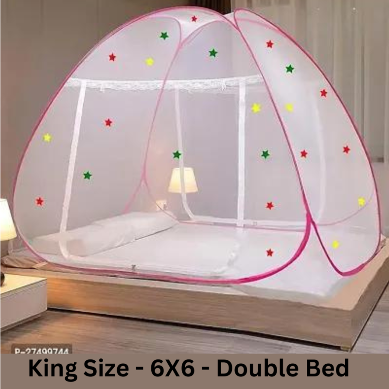 Foldable Mosquito Net Pink Star - Image 4