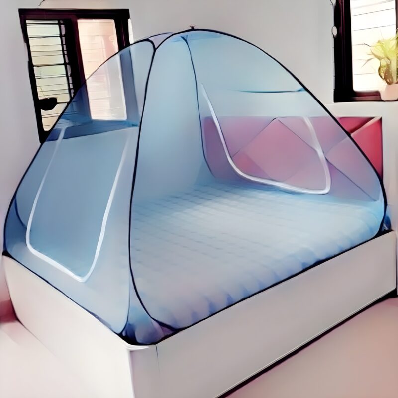 Foldable Mosquito Net  (Full Sky Blue) - Image 5
