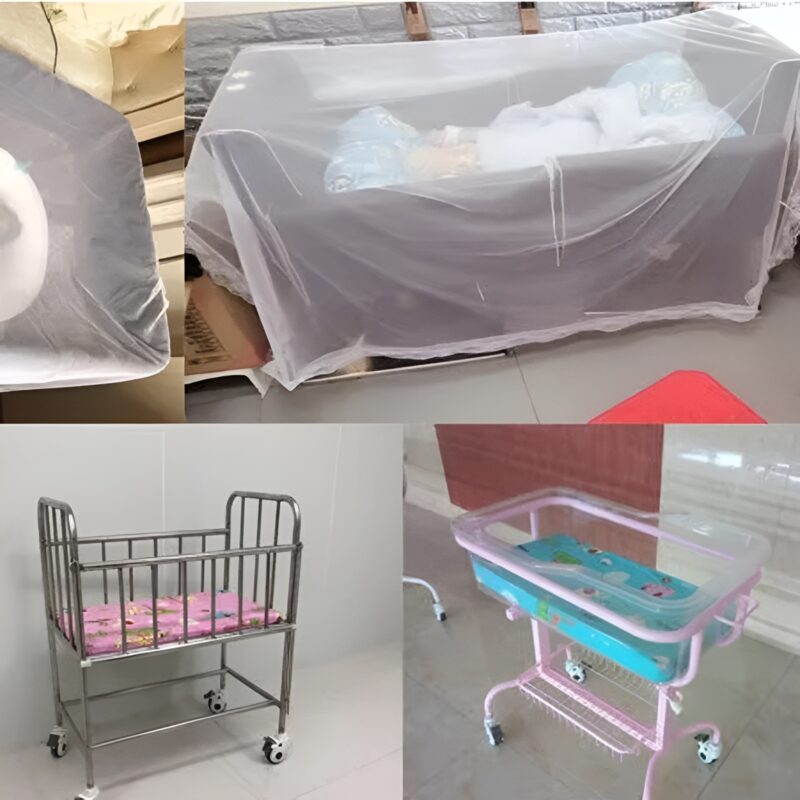 Polyester Kids Washable Crib Cloth Newborn Children\'s Bed Mosquito Net Baby Zulla Mesh Cover Mosquito Net  (White, Bed Box)