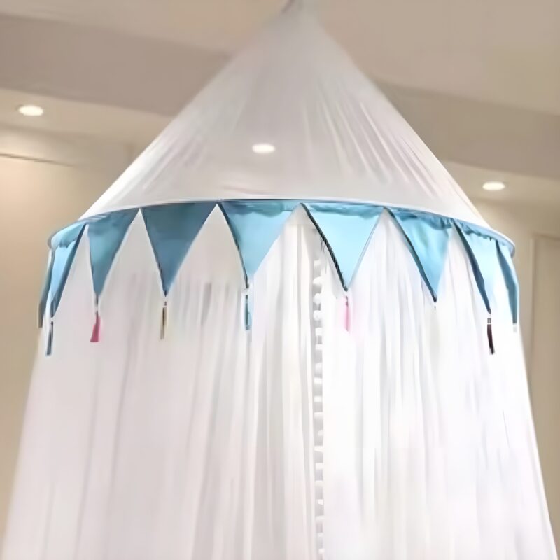 Polyester Adults Washable Sky Portable Lightweight French Girls Bedroom Single to Double bed Mosquito Net - Image 2