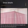 Double Layers Palace Mosquito Net for Square Bed 6x6 Mosquito Net  (Pink, Tent) - Image 6