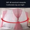 Double Layers Palace Mosquito Net for Square Bed 6x6 Mosquito Net  (Pink, Tent) - Image 4