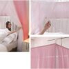 Double Layers Palace Mosquito Net for Square Bed 6x6 Mosquito Net  (Pink, Tent) - Image 7