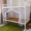 Student Dormitory Mosquito Net One-Door Bunk Single Bed cotton Machhardani Mosquito Net  (White, Bed Box) - Image 3